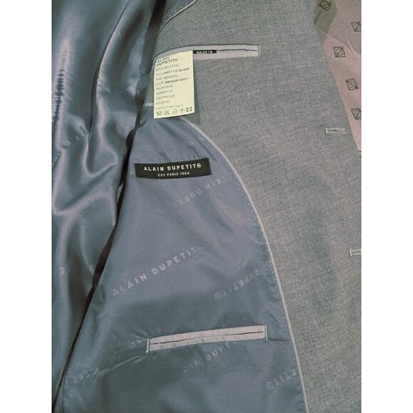 NWT Alain Dupetit Medium Grey Two Button Suit - Picture 5 of 7